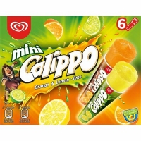 Centra  Calippo Mini Orange & Lemon Lime Ice Lolly 6 Pack 80ml