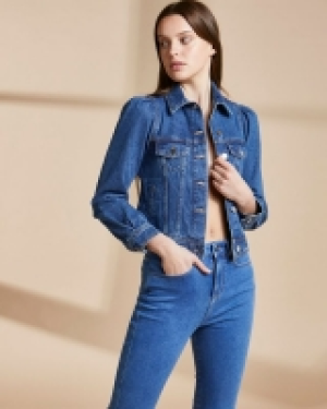 Savida Puff Sleeve Organic Denim Jacket