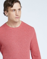 Dunnes Stores  Paul Costelloe Living Coral Texture Crew Neck