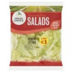 Fresh Choice Whole Leaf Ice Berg Lettuce/Italian Mixed Leaf/Kale & Spinac