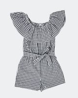 Dunnes Stores  Girls Gingham Playsuit (7-14 years)