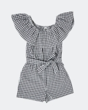 Girls Gingham Playsuit (7-14 years)