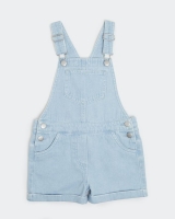 Dunnes Stores  Girls Dungaree Shorts (3-8 years)