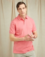 Dunnes Stores  Paul Costelloe Living Coral Stretch Pique Polo