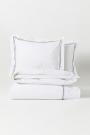 HM  Cotton percale duvet cover set