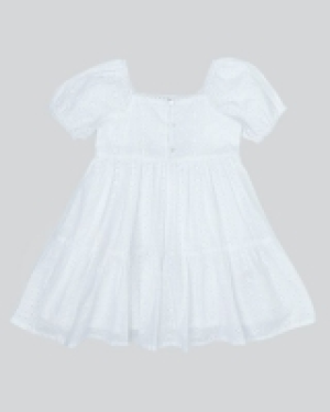 Dunnes Stores  Girls Broderie Dress (2-8 years)