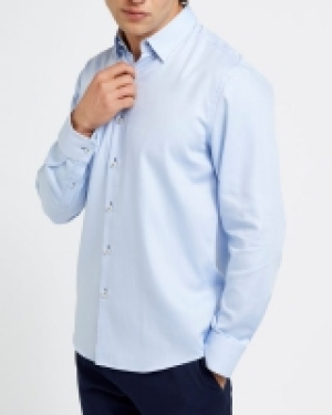 Regular Fit Luxury Blue Shirt