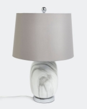Francis Brennan the Collection Lyre Marble Effect Lamp