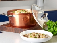 Lidl  Tower 24cm Copper Forged Casserole Dish