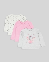 Dunnes Stores  Long-Sleeved Tops - Pack Of 3 (0 months - 4 years)
