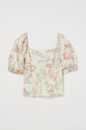 HM  Linen-blend top