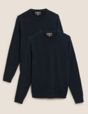 2 Pack Cashmilon Crew Neck Jumpers 36.00 €