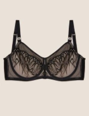 Marks and Spencer Autograph Nouveau Embroidered Underwired Minimiser Bra C-G