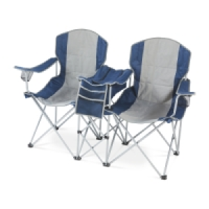 Double Camping Chair with Cooler