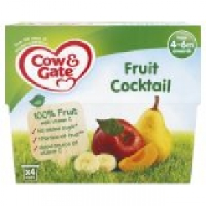 Cow & Gate 100% Fruit Pots Cocktail From 4-6m Onwards
