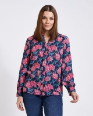 Dunnes Stores  Paul Costelloe Living Studio Floral Tie Front Blouse