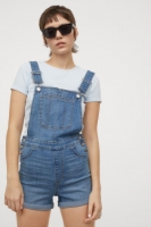 HM  Denim dungaree shorts