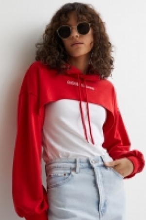 HM  Cropped hoodie