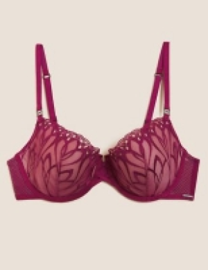 Marks and Spencer Autograph Nouveau Embroidered Padded Balcony Bra A-E