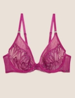 Autograph Nouveau Embroidered Underwired Plunge Bra A-E