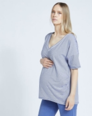 Maternity Stripe Pyjama Top
