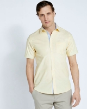 Dunnes Stores  Paul Costelloe Living Lemon Short Sleeve Oxford
