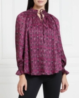 Dunnes Stores  Gallery Mistletoe Foil Print Top