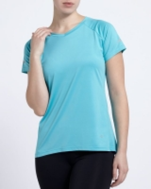 Mesh Insert V-Neck Tee