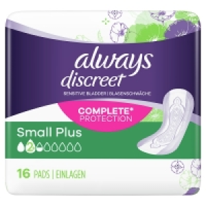 Always Discreet Incontinence Pads Small Plus 3.00 €