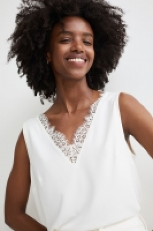 V-neck top with lace 13.00 €