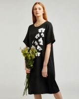 Dunnes Stores  Carolyn Donnelly The Edit Linen Placement Print Dress