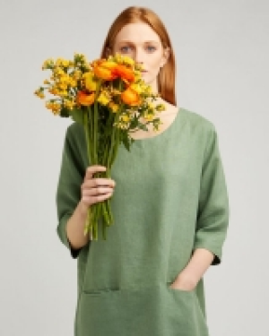 Carolyn Donnelly The Edit Pocket Shift Linen Dress
