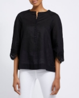 Detail Linen Blend Shirt