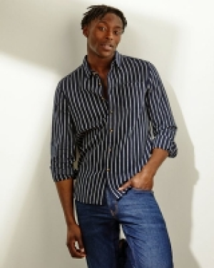 Regular Fit Linen Blend Stripe Long-Sleeved Shirt 10.00 €