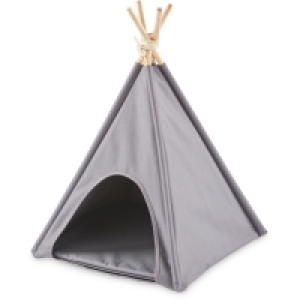 Aldi  Small Plain Grey Outdoor Pet Tepee