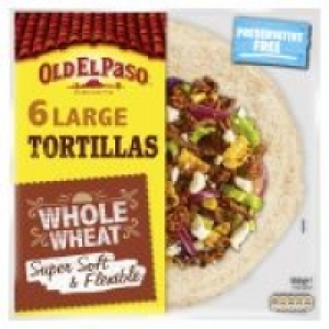 EuroSpar Old El Paso Large Super Soft Whole Wheat Tortillas