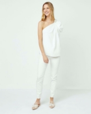 Dunnes Stores  Lennon Courtney at Dunnes Stores White Heat One Shoulder Top
