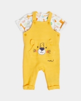 Dunnes Stores  Two-Piece Novelty Dungaree (Newborn - 12 months)