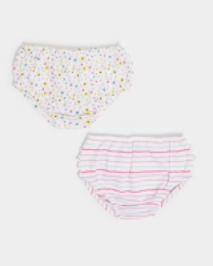 Dunnes Stores  Frill Briefs - Pack Of 2