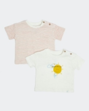 Dunnes Stores  Leigh Tucker Willow Gage Baby T-Shirts - Pack Of 2 (0 months