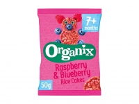 Lidl  Organix Raspberry & Bluebery Rice Cakes