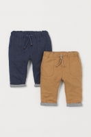 HM  2-pack lined pull-on trousers