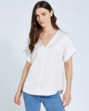 Paul Costelloe Living Studio Viscose Linen Top