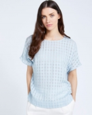 Paul Costelloe Living Studio Blue Check Top