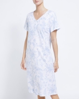 Dunnes Stores  Blue Toile Lace Nightdress