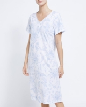 Blue Toile Lace Nightdress