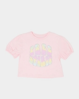 Dunnes Stores  Girls Puff Sleeve T-shirt (2-8 years)