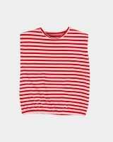 Dunnes Stores  Girls Stripe Puff Shoulder Top (7-14 years)