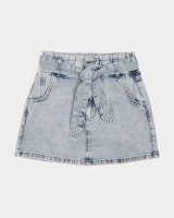 Dunnes Stores  Girls Paperbag Denim Skirt (7-14 years)