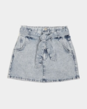 Girls Paperbag Denim Skirt (7-14 years)